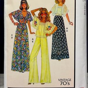 Uncut Vintage 70’s Outfits Sewing Patterns